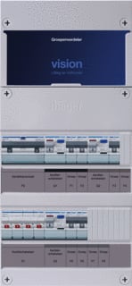 Hager - VISION Groepenkast, geassembleerd Grpverd. 3F Vkg221L-B