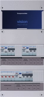 Hager - VISION Groepenkast, geassembleerd Grpverd. 3F Vkg221L-F