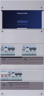 Hager - VISION Groepenkast, geassembleerd grpverd. 1f vkg222e