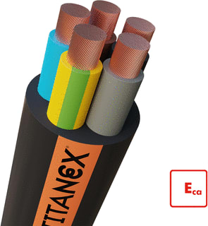 Nexans - Mantelleiding H07RN-F TITANEX Eca Voedingskabel tot 1 kV beweegbaar Tita 90C Eca 5G35 Mt