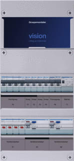 Hager - VISION Groepenkast, geassembleerd grpverd. 3f vkg22l-cft