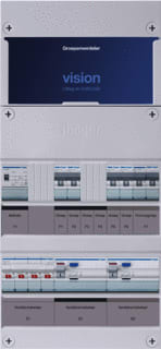 Hager - VISION Groepenkast, geassembleerd Grpverd. 3F Vkg22L-Ft