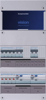 Hager - VISION Groepenkast, geassembleerd Grpverd. 3F Vkg22L-K