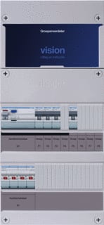 Hager - VISION Groepenkast, geassembleerd Grpverd. 3F Vkg301K