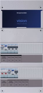 Hager - VISION Groepenkast, geassembleerd grpverd. 1f vkg31e