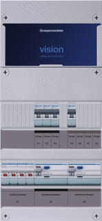 Hager - VISION Groepenkast, geassembleerd grpverd. 3f vkg31l