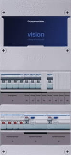 Hager - VISION Groepenkast, geassembleerd Grpverd. 3F Vkg31L-K
