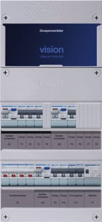 Hager - VISION Groepenkast, geassembleerd grpverd. 3f vkg321l-ft