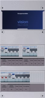 Hager - VISION Groepenkast, geassembleerd Grpverd. 1F Vkg322E-F