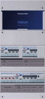 Hager - VISION Groepenkast, geassembleerd Grpverd. 3F Vkg322L-Ft