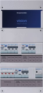 Hager - VISION Groepenkast, geassembleerd Grpverd. 3F Vkg322L-T