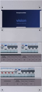 Hager - VISION Groepenkast, geassembleerd Grpverd. 3F Vkg323L-F