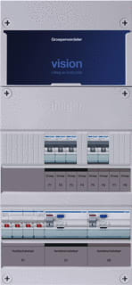 Hager - VISION Groepenkast, geassembleerd Grpverd. 3F Vkg32L