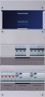 Hager - VISION Groepenkast, geassembleerd Grpverd. 3F Vkg32L-F