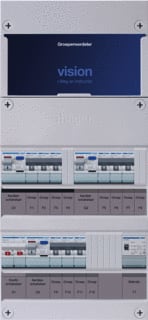 Hager - VISION Groepenkast, geassembleerd Grpverd. 1F Vkg333E-T