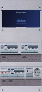 Hager - VISION Groepenkast, geassembleerd grpverd. 1f vkg333e-tw