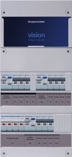 Hager - VISION Groepenkast, geassembleerd Grpverd. 3F Vkg333L