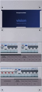 Hager - VISION Groepenkast, geassembleerd Grpverd. 3F Vkg333L-F