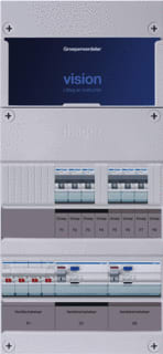 Hager - VISION Groepenkast, geassembleerd Grpverd. 3F Vkg33L