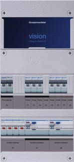 Hager - VISION Groepenkast, geassembleerd Grpverd. 3F Vkg33L-F