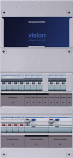 Hager - VISION Groepenkast, geassembleerd Grpverd. 3F Vkg33L-K