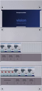 Hager - VISION Groepenkast, geassembleerd Grpverd. 3F Vkg33P