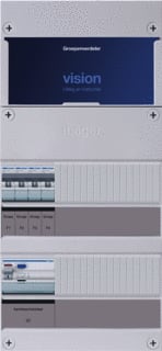Hager - VISION Groepenkast, geassembleerd Grpverd. 3F Vkg400U