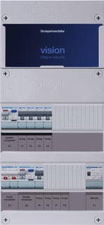 Hager - VISION Groepenkast, geassembleerd Grpverd. 1F Vkg41E-T
