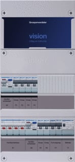 Hager - VISION Groepenkast, geassembleerd Grpverd. 3F Vkg420L-Ft