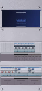 Hager - VISION Groepenkast, geassembleerd Grpverd. 3F Vkg42L