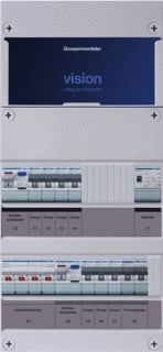 Hager - VISION Groepenkast, geassembleerd Grpverd. 3F Vkg430L-Ft