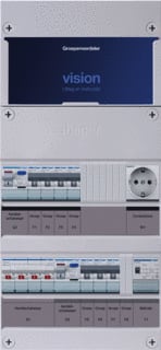 Hager - VISION Groepenkast, geassembleerd Grpverd. 3F Vkg430L-T