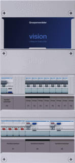 Hager - VISION Groepenkast, geassembleerd Grpverd. 3F Vkg43L-A