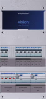 Hager - VISION Groepenkast, geassembleerd grpverd. 3f vkg43l-gg