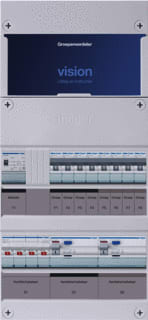 Hager - VISION Groepenkast, geassembleerd Grpverd. 3F Vkg44L-T