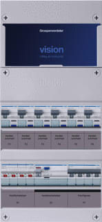 Hager - VISION Groepenkast, geassembleerd Grpverd. 3F Vkg60P-K