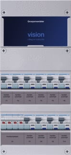 Hager - VISION Groepenkast, geassembleerd Grpverd. 3F Vkg64P