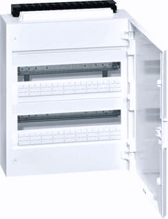 Hager - Vega Groepenkast, leeg Opb.Verd. 2X18 M. Dr Wit
