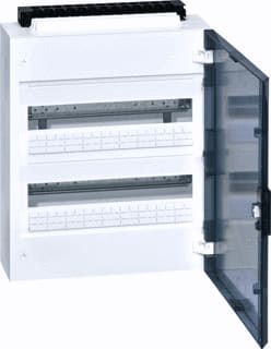 Hager - Vega Groepenkast, leeg Opb.Verd. 2X18 M. Dr Tr.