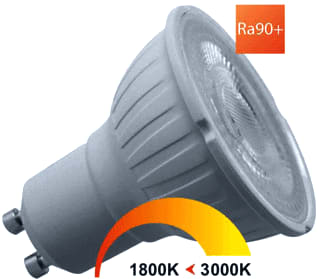 Megaman - Dim to warm LED-lamp Par16 Dtw 5/50W R9 U-Dm