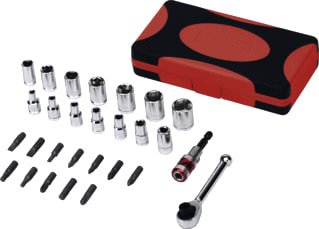Cimco - Dopsleutel (set) Bit-En Stksltlst 28Dlg Br