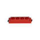 OCS - Express 910 4xWCD Contactdooscombinatie Contactblok I 4X230V Rood