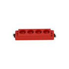 OCS - Express 910 4xWCD Contactdooscombinatie Contactblok I 4X230V Rood