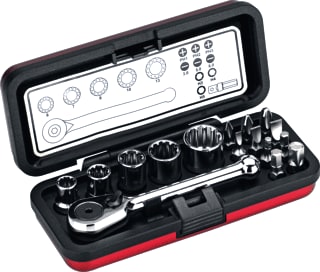 Cimco - Bitset Dopsleutl/Bitset 16Dl Br