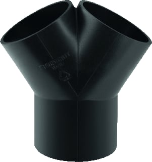 Geberit - PE Fitting met 3 aansluitingen Broek T-Stuk 60 Gr. 50
