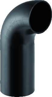 Geberit - PE Fitting met 2 aansluitingen Bocht 90 Gr. 63
