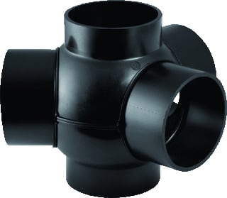 Geberit - PE Fitting met 5 aansluitingen kogel t-stuk 365.600