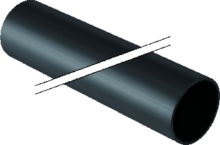 Geberit - PE Kunststof buis glad Buis Diameter 90Mm Lg5