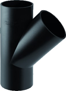 Geberit - PE Fitting met 3 aansluitingen T-Stuk 45 Gr. 90/90