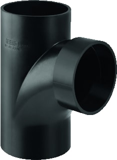 Geberit - PE Fitting met 3 aansluitingen T-Stuk 88,5 Gr. 367.163